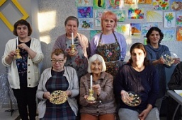 Новогодний мастер-класс «Подсвечники и тарелки с золотой поталью»