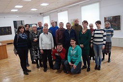 Посещение выставки В.И. Шамаева