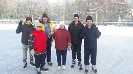 Наш первый выход на лед