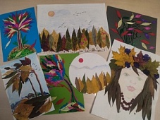 Творческое волшебство из осенних листьев